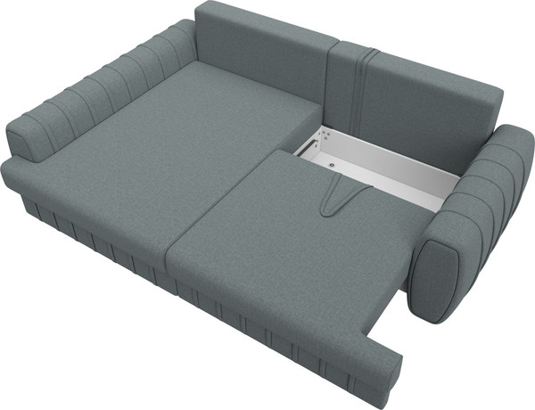 Изображение товара Диван угловой Лига Диванов Лига-057 НПБ угол левый / 129265L (рогожка Амур 07 серый)