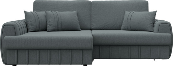 Изображение товара Диван угловой Лига Диванов Лига-057 НПБ угол левый / 129265L (рогожка Амур 07 серый)