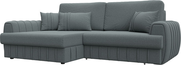 Изображение товара Диван угловой Лига Диванов Лига-057 НПБ угол левый / 129265L (рогожка Амур 07 серый)