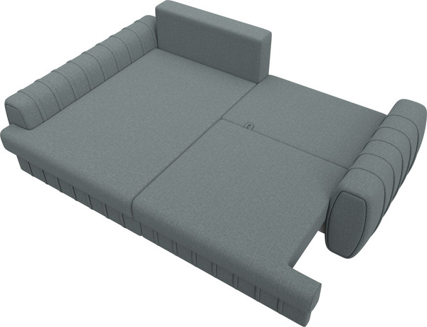 Изображение товара Диван угловой Лига Диванов Лига-057 НПБ угол левый / 129265L (рогожка Амур 07 серый)