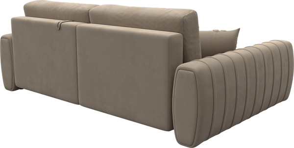 Изображение товара Диван угловой Лига Диванов Лига-057 НПБ угол левый / 129268L (велюр Seven 729 бежевый)