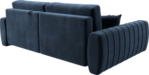 Изображение товара Диван угловой Лига Диванов Лига-057 НПБ угол левый / 129276L (велюр Tower 13 синий)