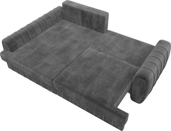 Изображение товара Диван угловой Лига Диванов Лига-057 НПБ угол левый / 129277L (велюр Tower 10 серый)