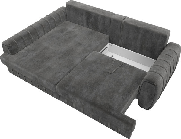 Изображение товара Диван угловой Лига Диванов Лига-057 НПБ угол левый / 129277L (велюр Tower 10 серый)