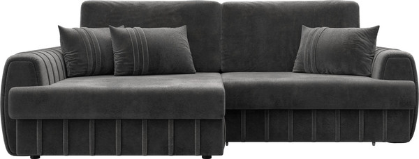 Изображение товара Диван угловой Лига Диванов Лига-057 НПБ угол левый / 129277L (велюр Tower 10 серый)