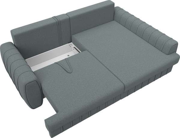 Изображение товара Диван угловой Лига Диванов Лига-057 НПБ угол правый / 129265 (рогожка Амур 07 серый)