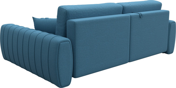 Изображение товара Диван угловой Лига Диванов Лига-057 НПБ угол правый / 129266 (рогожка Амур 10 голубой)