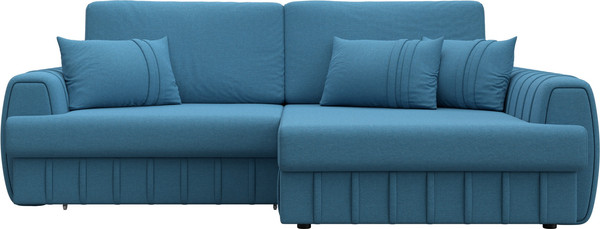 Изображение товара Диван угловой Лига Диванов Лига-057 НПБ угол правый / 129266 (рогожка Амур 10 голубой)