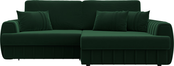 Изображение товара Диван угловой Лига Диванов Лига-057 НПБ угол правый / 129270 (велюр Seven 626 зеленый)