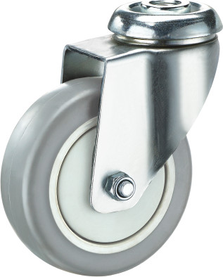 Изображение товара Опора колесная для тележки складской Ronel TPR 42 (серый)