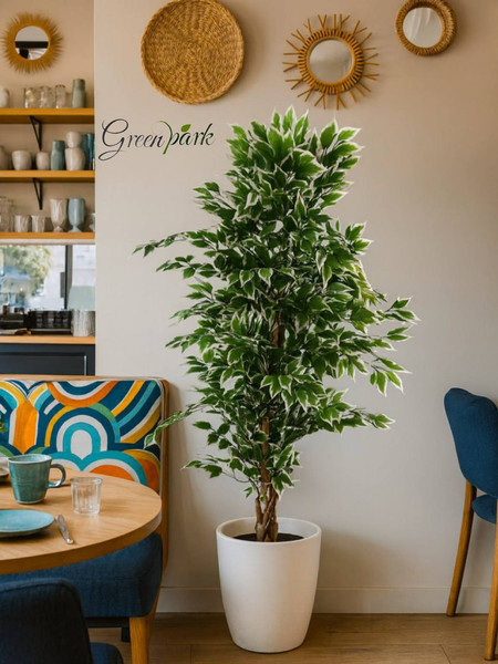 Изображение товара Искусственное растение GreenPark Дерево фикус Бенджамина пестрый / GP-037/170