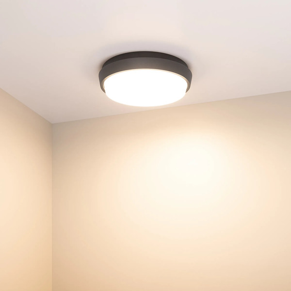 Изображение товара Светильник ЖКХ Arlight LGD-GIRO-R175-10W Warm3000 GR 110deg 230V / 029948