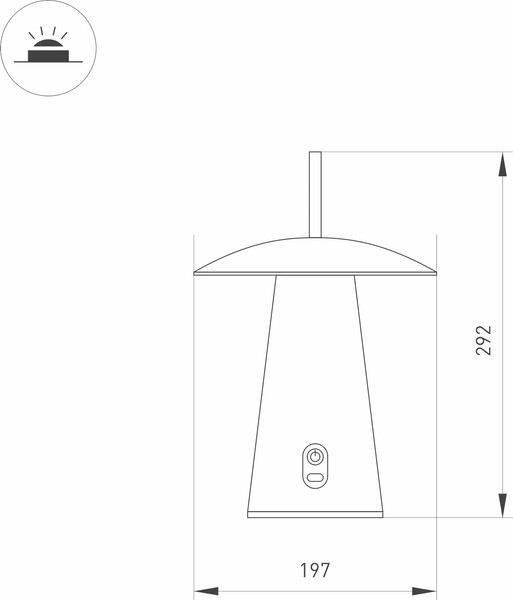 Изображение товара Светильник уличный Arlight SP-PATIO-TAB-2W Warm3000 GR 127deg / 031628