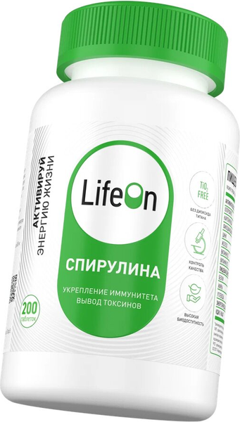 Изображение товара Комплексная пищевая добавка LifeON Спирулина (100г)