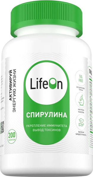 Изображение товара Комплексная пищевая добавка LifeON Спирулина (100г)