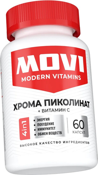 Изображение товара Витаминно-минеральный комплекс Movi Хром пиколинат с Витамином С (60 капсул)