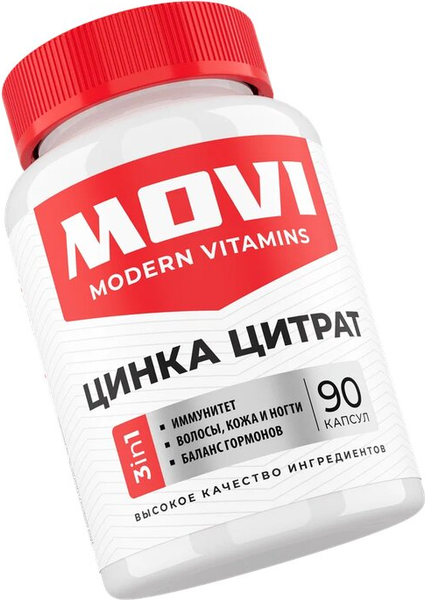 Изображение товара Минерал Movi Цинк цитрат (90 капсул)