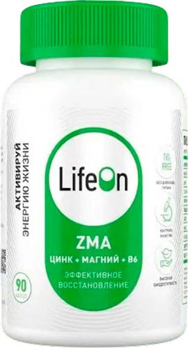 Изображение товара Витаминно-минеральный комплекс LifeON ZMA (90 капсул)