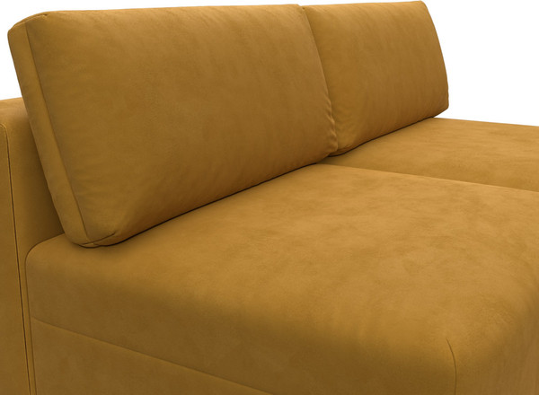 Изображение товара Диван угловой Лига Диванов Лига-060 НПБ угол универсальный / 129507 (велюр Brut 10 желтый)