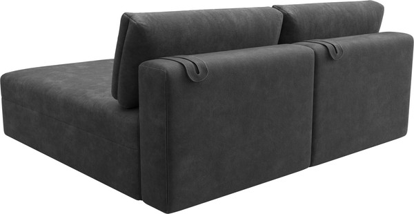 Изображение товара Диван угловой Лига Диванов Лига-060 НПБ угол универсальный / 129508 (велюр Brut 16 темно-серый)