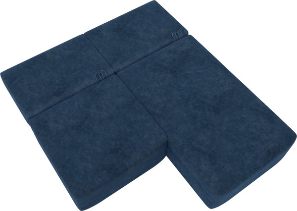 Изображение товара Диван угловой Лига Диванов Лига-060 НПБ угол универсальный / 129510 (велюр Brut 11 синий)