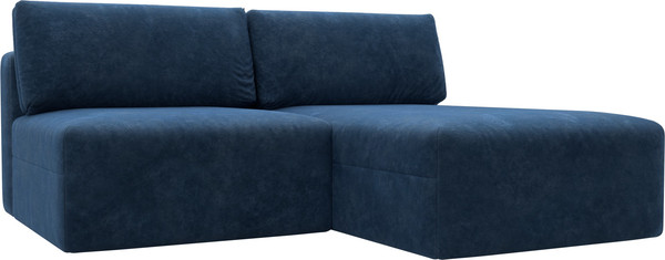 Изображение товара Диван угловой Лига Диванов Лига-060 НПБ угол универсальный / 129510 (велюр Brut 11 синий)