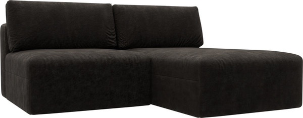 Изображение товара Диван угловой Лига Диванов Лига-060 НПБ угол универсальный / 129511 (велюр Brut 17 коричневый)