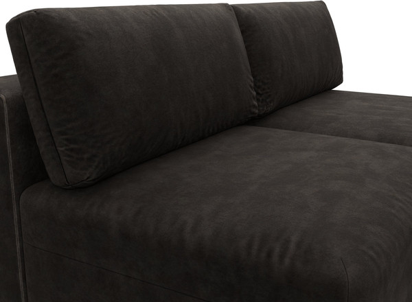 Изображение товара Диван угловой Лига Диванов Лига-060 НПБ угол универсальный / 129511 (велюр Brut 17 коричневый)