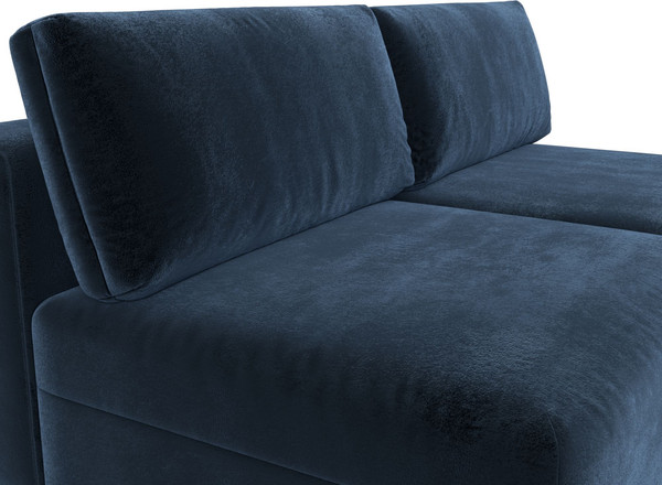 Изображение товара Диван угловой Лига Диванов Лига-060 НПБ угол универсальный / 129495 (велюр Tower 13 синий)