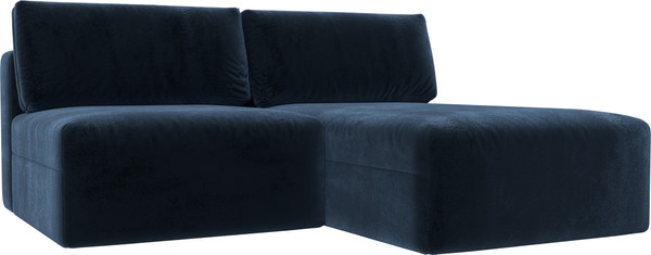 Изображение товара Диван угловой Лига Диванов Лига-060 НПБ угол универсальный / 129495 (велюр Tower 13 синий)
