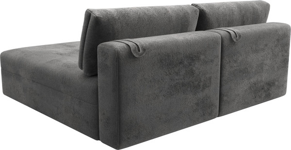 Изображение товара Диван угловой Лига Диванов Лига-060 НПБ угол универсальный / 129496 (велюр Tower 10 серый)