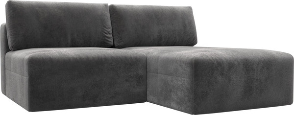 Изображение товара Диван угловой Лига Диванов Лига-060 НПБ угол универсальный / 129496 (велюр Tower 10 серый)