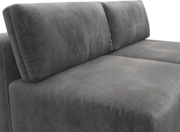 Изображение товара Диван угловой Лига Диванов Лига-060 НПБ угол универсальный / 129496 (велюр Tower 10 серый)