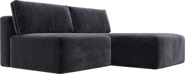 Изображение товара Диван угловой Лига Диванов Лига-060 НПБ угол универсальный / 129497 (велюр Tower 11 темно-серый)