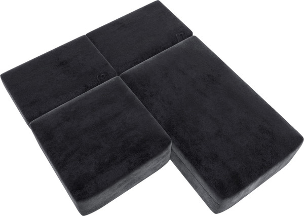 Изображение товара Диван угловой Лига Диванов Лига-060 НПБ угол универсальный / 129497 (велюр Tower 11 темно-серый)