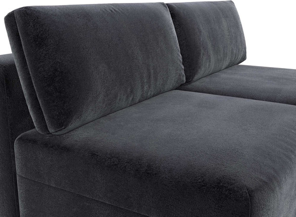 Изображение товара Диван угловой Лига Диванов Лига-060 НПБ угол универсальный / 129497 (велюр Tower 11 темно-серый)