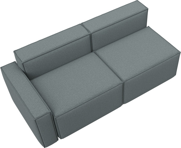 Изображение товара Диван угловой Лига Диванов Лига-063 угол левый / 129785L (рогожка Амур 07 серый)