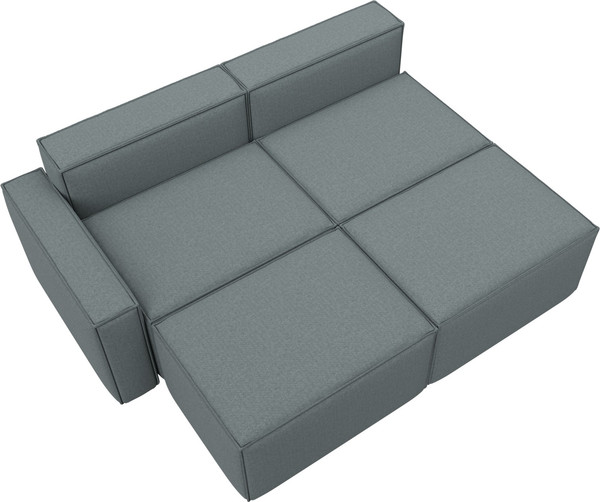 Изображение товара Диван угловой Лига Диванов Лига-063 угол левый / 129785L (рогожка Амур 07 серый)