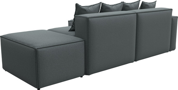 Изображение товара Диван угловой Лига Диванов Лига-063 угол левый / 129785L (рогожка Амур 07 серый)