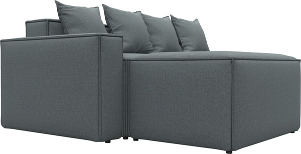 Изображение товара Диван угловой Лига Диванов Лига-063 угол левый / 129785L (рогожка Амур 07 серый)