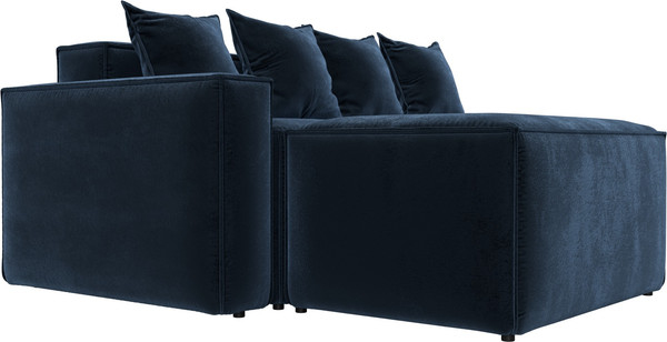 Изображение товара Диван угловой Лига Диванов Лига-063 угол левый / 129794L (велюр Tower 13 синий)