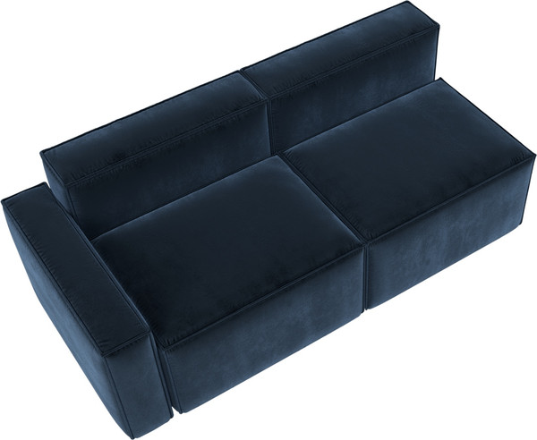 Изображение товара Диван угловой Лига Диванов Лига-063 угол левый / 129794L (велюр Tower 13 синий)