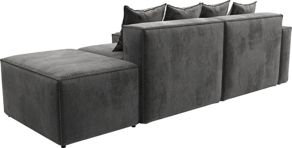 Изображение товара Диван угловой Лига Диванов Лига-063 угол левый / 129795L (велюр Tower 10 серый)