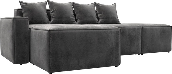 Изображение товара Диван угловой Лига Диванов Лига-063 угол левый / 129795L (велюр Tower 10 серый)