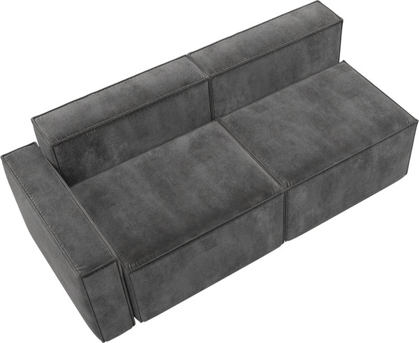 Изображение товара Диван угловой Лига Диванов Лига-063 угол левый / 129795L (велюр Tower 10 серый)