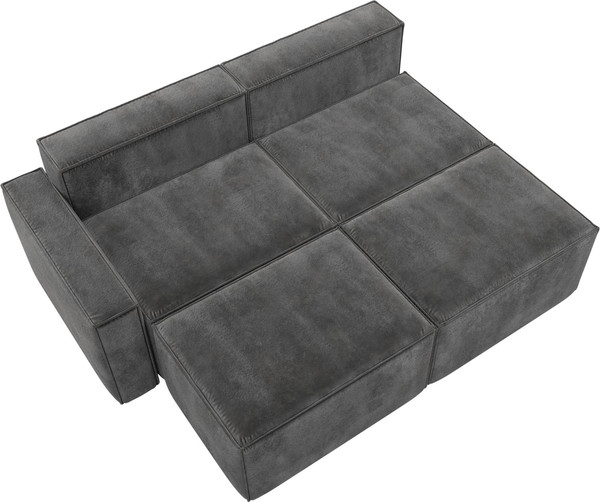 Изображение товара Диван угловой Лига Диванов Лига-063 угол левый / 129795L (велюр Tower 10 серый)