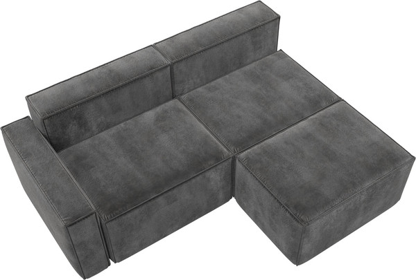 Изображение товара Диван угловой Лига Диванов Лига-063 угол левый / 129795L (велюр Tower 10 серый)