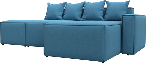 Изображение товара Диван угловой Лига Диванов Лига-063 угол правый / 129786 (рогожка Амур 10 голубой)