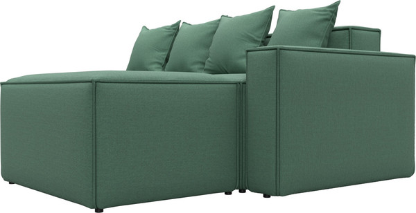 Изображение товара Диван угловой Лига Диванов Лига-063 угол правый / 129787 (рогожка Амур 11 зеленый)