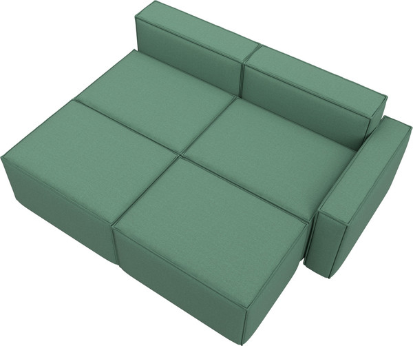 Изображение товара Диван угловой Лига Диванов Лига-063 угол правый / 129787 (рогожка Амур 11 зеленый)